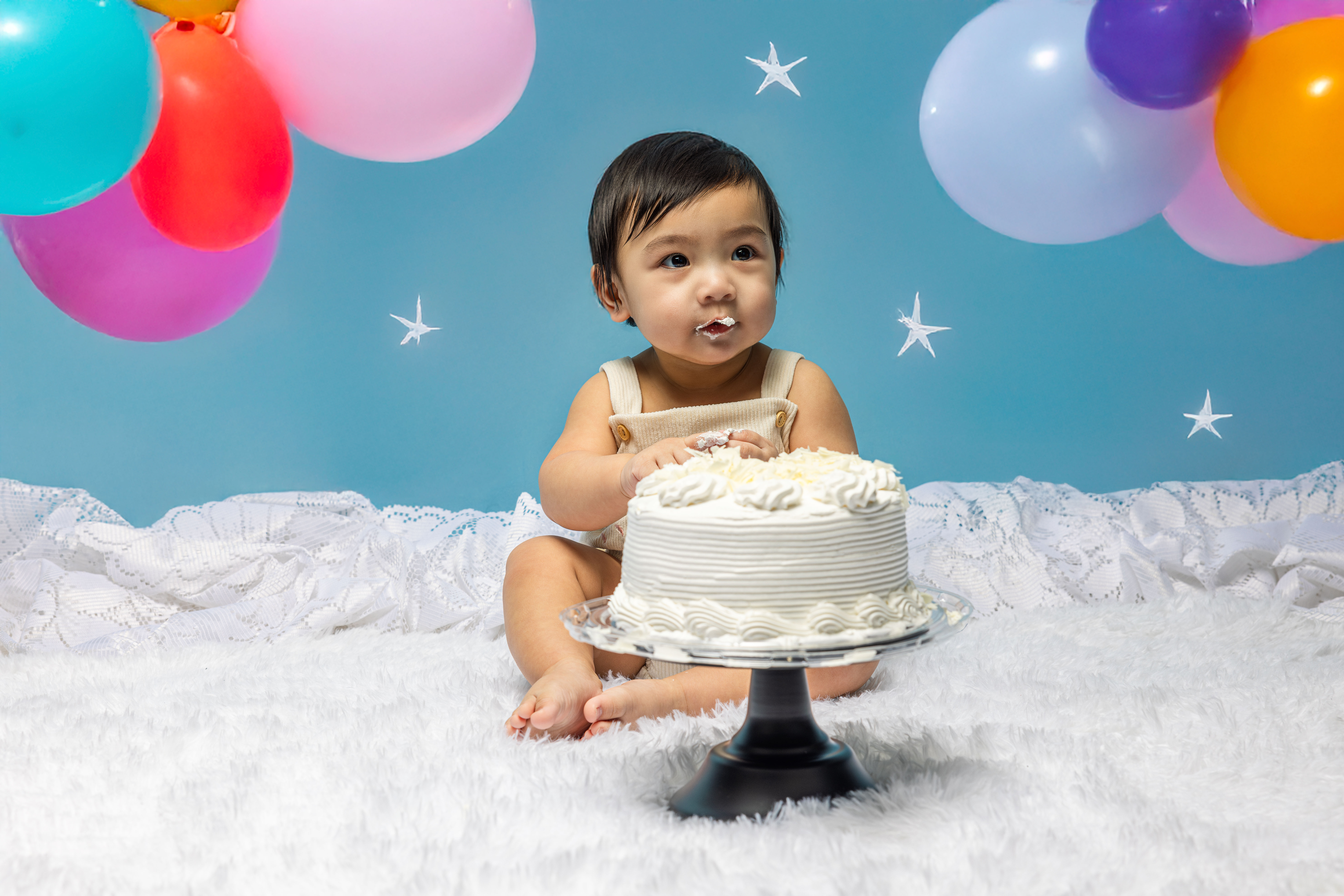 baby cake smash first birthday photo magiccut studios