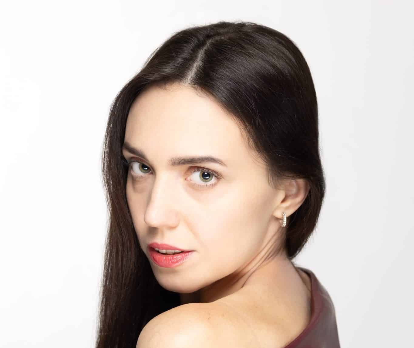 editorial studio portrait woman fashion photography